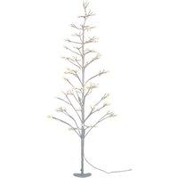 Pegdev 120cm Pre Lit LED Tree 120 White Lights 8 Functions Indoor Outdoor | Size: 4ft