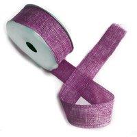 KDMD Natural Texture Ribbon 38mm x 20m - French Lavender in Purple
