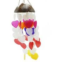 KDMD Coconut Windchimes - Big Hearts - 40cm