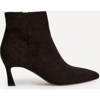 Linzi Women's Secured Brown Faux Suede Pointed Toe Stiletto Ankle Boot | Size: 7-Standard Fit