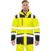 SAFE-GUARD by Result Men's Printable Safety Soft Shell Jacket in Yellow | Size: Large