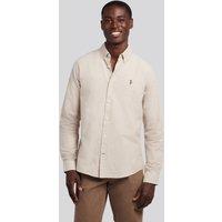 U.S. POLO ASSN. Men's Peached Oxford Shirt in Natural | Size: Small