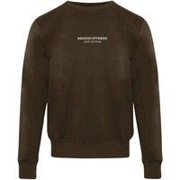 Weekend Offender Men's Long Sleeve Crew Neck Sweaters in Brown | Size: Large