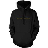 Bring Me The Horizon Men's Spray Hex Hoodie in Black | Size: Small