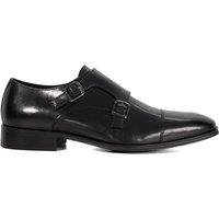 Dune London Men's 'Solutions' Leather Monk Straps in Black | Size: 6
