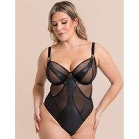 Scantilly Women's Suspense Plunge Bodysuit in Black | Size: 36DD