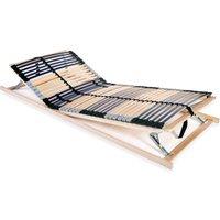 Berkfield Home Slatted Bed Base with 42 Slats 7 Zones 80x200 cm