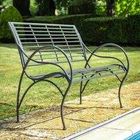 Ascalon Design Ltd Amalfi Bench - L107 x W56 x H92 cm - Umbra Grey