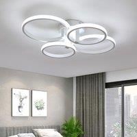 COMELY Modern LED Ceiling Light, 48W 5400LM Ceiling Lights with 4 White Rings