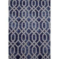 Rugstyle Balletto Heatset Geometric Rug in Blue | Size: 200 cm x 290 cm