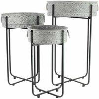 Ascalon Design Ltd Low Planter with Stand - Set of 3 - L47 x W47 x H76 cm in Grey