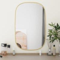 Berkfield Home Wall Mirror Gold 70x45 cm