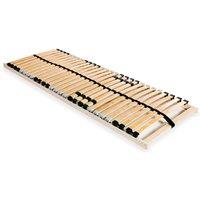 Berkfield Home Slatted Bed Base with 28 Slats 7 Zones 70x200 cm in Brown