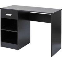 EONLION 1-Drawer Wooden Desk, Bedroom Dressing & Computer Work Table in Black
