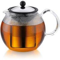 Bodum ASSAM Tea Press with Stainless Steel Filter in Metallic Silver | Size: 1500ml