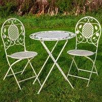 Ascalon Design Ltd Bistro Set - 3pc - L60 x W60 x H73 cm - Cream