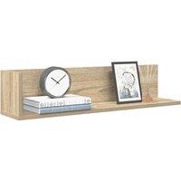 Berkfield Home Wall Shelves 2 pcs Sonoma Oak 75x16.5x16.5 cm Engineered Wood in Brown