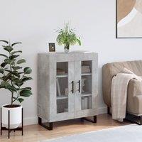 Berkfield Home Sideboard Concrete Grey 69.5x34x90 cm Engineered Wood