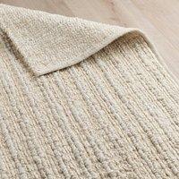 Industville Eyton Hand Woven Jute Rug - Cream | Size: 120 cm x 180 cm