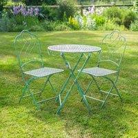 Ascalon Design Ltd Avalon Bistro Set - 3pc - L60 x W60 x H73 cm - Green