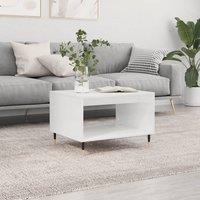 Berkfield Home Coffee Table White 60x50x40 cm Engineered Wood | Size: 60 x 50 x 40 cm
