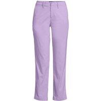 Lands' End Women's Straight Leg Ankle Chinos, Mid Rise in Lilac | Size: 12