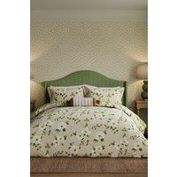 Sanderson 'Poets Rose' Cotton Duvet Cover Set in Natural | Size: Single