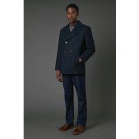 Maine Men's Navy Wool Blend Peacoat | Size: 2XL