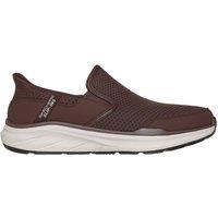Skechers Men's Equalizer 6.0 Slip-Ins Relaxed Fit Mesh Twin Gore Slip On Brown Mesh | Size: 9