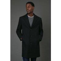 Maine Men's Black Wool Blend Epsom Coat | Size: XL