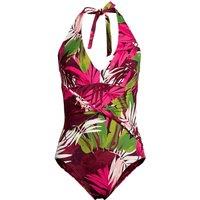 Lands' End Women's Sculpting Halter Neck High Leg Swimsuit | Size: 22