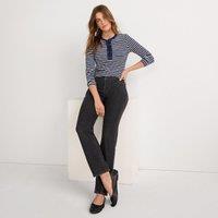 Lands' End Women's Petite Straight Leg Jeans, High Waisted in Black | Size: 12R