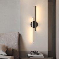 COMELY Indoor Wall Lights, 24W Modern Acrylic Wall Lights, Warm White in Black