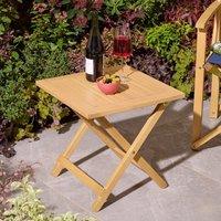 Rowlinsons Ascot Folding Side Table - Timber - L45 x W45 x H45 cm in Brown