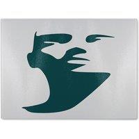 Benjamin Tate Design Elegant silhouette Designer Glass Chopping Board in Natural