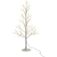 Pegdev 60cm Pre Lit LED Tree 48 White Lights 8 Functions Indoor Outdoor | Size: 2ft