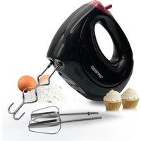 Geepas 150W Electric Hand Held Mixer Electric Whisk 7 Speed Turbo & Eject Button in Black