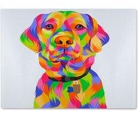 Benjamin Tate Design Amazing Illustration Pop Art Designer Glass Chopping Board in Natural