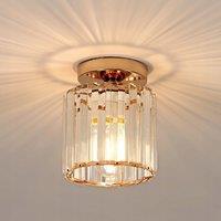 COMELY Crystal LED Ceiling Light, Mini Crystal Ceiling Lights, for Living Room in Gold