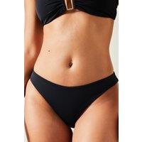 Accessorize Women's Plain Bikini Bottoms in Black | Size: 6