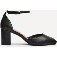 Linzi Women's Sydney Black Square Toe Court Heels | Size: 7-Standard Fit