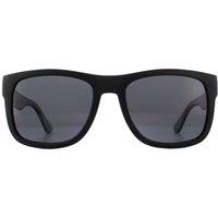 Tommy Hilfiger Men's Rectangle Black Grey Sunglasses