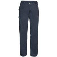 Russell Men's Polycotton Twill Work Trousers in Navy | Size: 38R