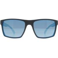 Superdry Men's Square Matte Grey Fluro Blue Blue Mirror Kobe