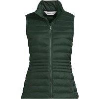 Lands' End Women's Petite Wanderweight Down Ultralight Packable Gilet in Bottle Green | Size: 14-16