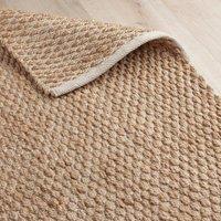 Industville Hale Hand Woven Jute Rug - Natural & Cream | Size: 120 cm x 180 cm