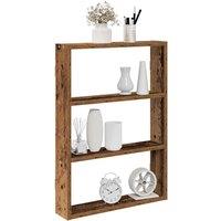 Berkfield Home Wall Shelf Old Wood 43x9x60 cm Engineered Wood in Brown | Size: 43 x 9 x 60 cm