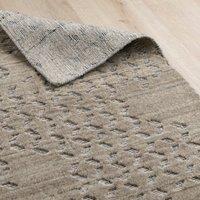 Industville Ayr Hand Loom Wool Rug - Natural | Size: 170 cm x 240 cm