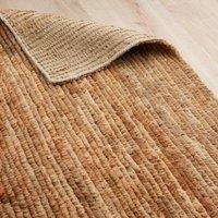 Industville Leys Hand Knotted Jute Rug - Natural & Brown | Size: 120 cm x 180 cm