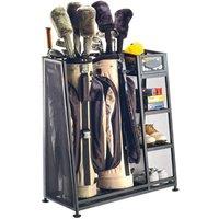 Rowlinsons Golf Organiser - Steel - L44 x W81 x H94 cm in Black